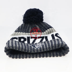 Gorros de lana 100% personalizados con lazos bordados en 3D Gorro de invierno de fabricantes-para escenas de playa - Product Image 6