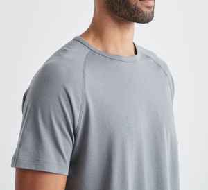 T-shirt style sportif 95% coton pour hommes, couleurs personnalisées, haut vierge 100% coton pour l'impression - Product Image 4