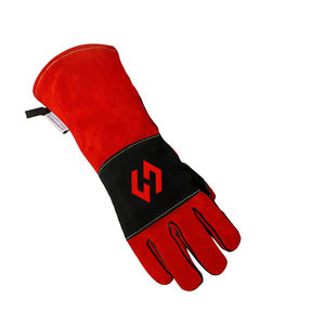 Guantes DE SEGURIDAD DE CUERO Partido de vaca de alta calidad personalizados 2025 resistentes al calor a bajo precio guantes de soldadura industrial - Product Image 3