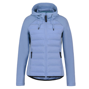 Veste hybride à capuche pour femme, imperméable, coupe-vent, respirante, séchage rapide, chaude pour l'hiver, veste à capuche en polaire, col à capuche, OEM - Product Image 4