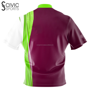 Camiseta Polo de Boliche Vintage Personalizable para Hombre, Jersey Duradero con Media Cremallera y Diseño Sublimado, Jersey de Marca - Product Image 2