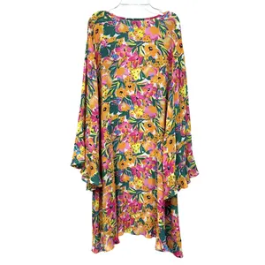 ชุดเดรสยาวผ้าเครปโปร่งแสงของผู้หญิงชุดชายหาดรีสอร์ทชุดไต้หวัน - Product Image 2