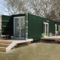 Maison conteneur extensible sur mesure, villa préfabriquée high-tech 2-3 chambres en conteneur modifié 20/40 pieds, prête à vivre