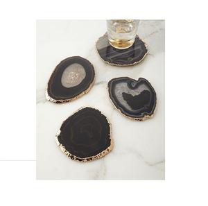 Wholesale Premium Quality Agate <b>Coaster</b> <b>Gold</b> Electroplated Tableware Accessories Home Decor Premium Quality Agate Mats Pads - Product Image 3