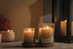 Jarrón de vela vacío reciclado transparente Simple, jarrones de flores cilíndricos resistentes al calor hechos a mano o recipientes a granel multifuncionales - Product Image 5