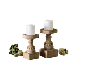 Support de bougie en bois de qualité industrielle, utilisation de la décoration de la maison et de l'hôtel, bougeoir en bois Design personnalisé disponible - Product Image 6