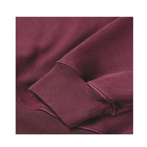 Sweat à capuche pour homme 100% coton personnalisé Streetwear régulier hiver lourd demi-fermeture éclair Design vintage à manches longues teint uni - Product Image 4