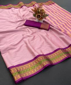 ESTAMPADO DE ALGODÓN AURA MODERNO CON DISEÑADOR PALLU SAREE CON BLUSA DESCOSADA DESPIECE PRECIO AL POR MAYOR ROPA ÉTNICA - Product Image 1