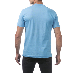 Camiseta de algodón de Jersey fino de ajuste clásico ligero/Camiseta de algodón de Jersey fino de ajuste clásico Camiseta de algodón para hombre Azul cielo - Product Image 4