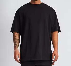 เสื้อยืดแฟชั่นแนวสตรีทของผู้ชายแบบใหม่เสื้อยืดผ้า100% คอตตอนสีพื้นแขนสั้นแบบแห้งเร็วใส่สบายผ่อนคลาย - Product Image 4