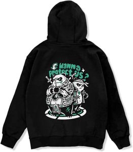 Japon tarzı erkekler grafik hoodie tasarlanmış kanada Polar Polar içinde % 65% Polyester % 35% pamuk - Product Image 1