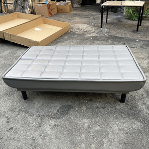 <b>Modern</b> 1.8m Convertible <b>Sofa</b> <b>Bed</b> Reclining and Foldable Wood Frame for Living Room Dining School HOBS01X Gray Color - Product Image 5