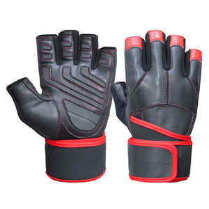 Gants de fitness pour hommes, haltérophilie, service OEM, gants de musculation en cuir synthétique sur mesure - Product Image 3