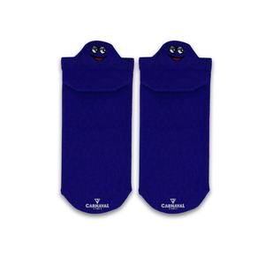 Men's Purple for Emoji Pattern Embroidered Colorful <b>Socks</b> - Product Image 1