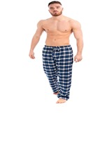 Vente en gros Pantalons de pyjamas Pantalons de nuit pour garçons Pyjamas en flanelle à carreaux doux