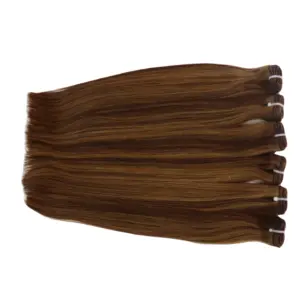 Großhandel Roh verlängerung shaar Prozent Remy Natürliche Haar verlängerung Human Double Drawn Vietnam Weaving Hair Extensions