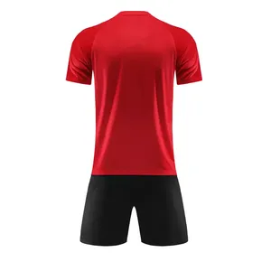 Conjunto de uniforme de fútbol de secado rápido para hombre de alta calidad, camisetas de manga corta de talla juvenil, pantalones cortos, Top verde con estampado de logotipo personalizable - Product Image 2