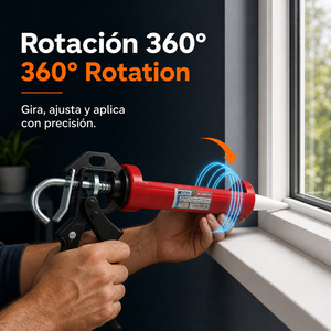 Pistola in Silicone Rossa/Nera - Product Image 5
