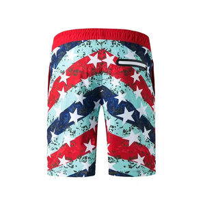 กางเกงว่ายน้ำชายหาดเอวสูงของผู้ชายกางเกงขาสั้นระบายอากาศได้ดีมีเอวยางยืดพิมพ์ลาย - Product Image 2