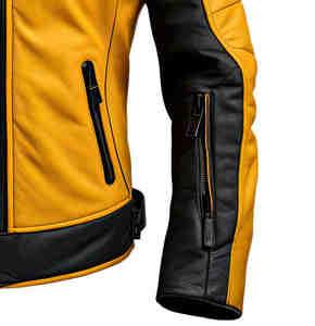 Veste en cuir véritable de qualité supérieure, sur mesure, pour hommes et femmes, style course automobile, style motard OEM. - Product Image 6