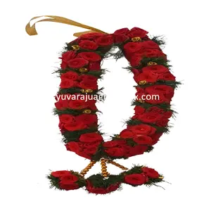 Hindistan'da düğün çelenk/gül çiçek dizeleri ihracatçıları yapmak için kullanılan küçük kırmızı gül inanılmaz güzellik çiçek