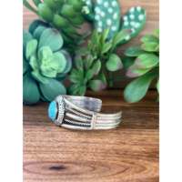 Pulsera de Moda Robert Shakey Kingman Web en Turquesa y Plata de Ley
