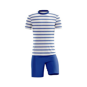 2025 nuevos conjuntos de camisetas de fútbol con logotipo personalizado al por mayor, ropa de fútbol de poliéster de secado rápido para hombres, uniforme de fútbol para hombres y mujeres - Product Image 1