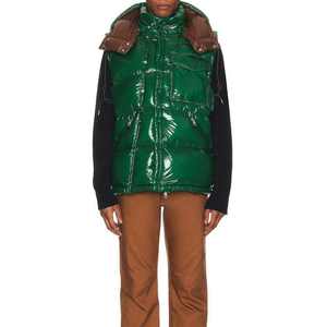 Veste bouffante en coton mince pour hommes pour l'hiver col montant imperméable personnalisable style décontracté revêtement teint en couleur unie - Product Image 5