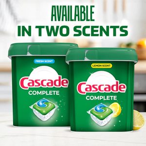 Cápsulas de Detergente para Lavavajillas Cascade Complete, Aroma Fresco, Paquete Económico, Tabletas de Detergente para Lavar Platos que Combaten la Grasa, 100 Unidades - Product Image 3