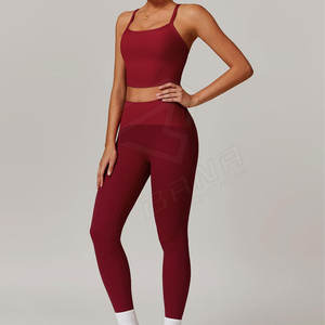 Fitness Sportswear Workout High Waist Activewear Gym Seamless 2 Piece Yoga Wear Sets para mujeres - Product Image 1