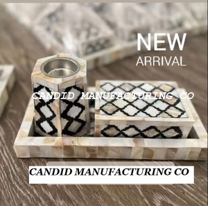 Difusor de aromaterapia de calidad superior, quemador de incienso, soporte Bakhoor, juego de Mubkhar de perla Madre, caja de bandeja con incrustaciones de hueso, regalo de hueso de Color - Product Image 5