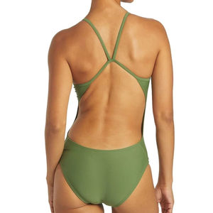 Maillot de bain une pièce push-up dos nu pour femme, qualité professionnelle, effet ventre plat, logo personnalisable sur le devant, vente en gros - Product Image 3