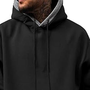 Sweat-shirts surdimensionnés de haute qualité fabriqués sur mesure, vêtements de rue respirants avec poches pour hommes, téléchargés par Dress Sports - Product Image 2