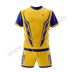 Conjunto de Uniforme de Rugby Personalizado, Transpirable, 100% Poliéster, Venta al por Mayor, Camisetas de Liga de Fútbol con Estampado Digital, Pantalones con Cordón - Product Image 4
