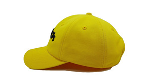 Casquettes de baseball sport PAPPOs personnalisées pour hommes jaune 3D broderie Logo noir structuré marque Vietnam tissu chapeaux - Product Image 3