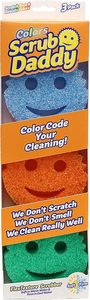 Éponges colorées Scrub Daddy, lot de 3, éponges à vaisselle multi-usages sans rayures, pack varié, mousse polymère sans BPA, anti-taches - Product Image 3