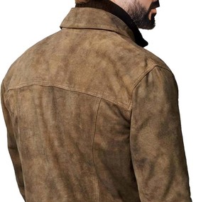 Chaqueta de Cuero Genuino de Primera Calidad para Hombre, Estilo Urbano para Otoño e Invierno, Tinte Liso con Servicio OEM - Product Image 5