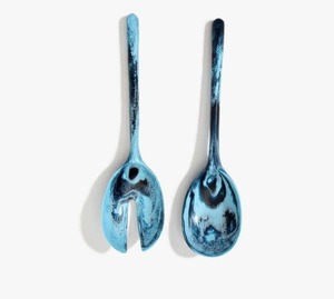 Juego de Cucharas de Resina Hechas a Mano en India, Ecológicas y Modernas, para Servir Ensaladas, para Bodas y Cenas - Product Image 2