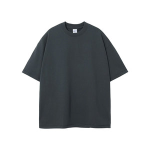 Camisetas Casuales de Manga Regular con Estampado de Letras Serigrafiadas, Lavado Ácido, 100% Algodón, Talla Grande para Hombre y Mujer - Product Image 4