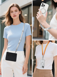 สายคล้องคาดลำตัวแบบแบนปรับได้สายคล้องสมาร์ทโฟน - Product Image 6