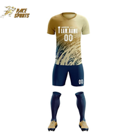 Ensemble de maillots de football personnalisés sublimés pour hommes, col en V, polyester, adulte, toutes saisons, maillot de football 100% polyester, respirant, léger