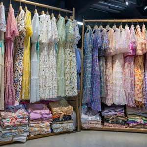 Robe d'été pour femme, vente en gros, sans marque, fabriquée en Chine, modèle QZ-038, coton/polyester, adulte, livraison aléatoire, assortiment - Product Image 6