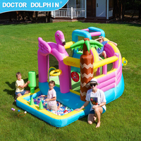 Châteaux Gonflables pour Fêtes, avec Toboggan, MOQ 50 Pièces, Gonflage Rapide, Rangement Facile, pour Célébrations à Domicile