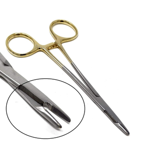 Portaagujas Olsen Hegar, instrumentos quirúrgicos dentales veterinarios, mordazas de carburo de tungsteno para sutura de precisión, instrumento médico - Product Image 5