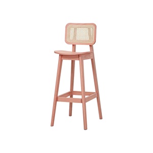 Taburete de Bar Comercial para Interiores y Exteriores con Asiento de Ratán Tejido y Estructura Resistente para Proyectos de Restaurantes, Cafés y Bares - Product Image 4