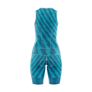 Vêtements de cyclisme écologiques en gros, taille plus, sans manches, uniformes, maillot de cyclisme, ensemble de cuissards, léger et respirant pour femmes - Product Image 2