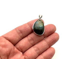<b>Labradorite</b> Gemstone Jewelry For Women Silver Boho Style <b>Pendant</b> Jewelry 925 Sterling Silver Trending Handmade <b>Pendant</b> Gift For - Product Image 1