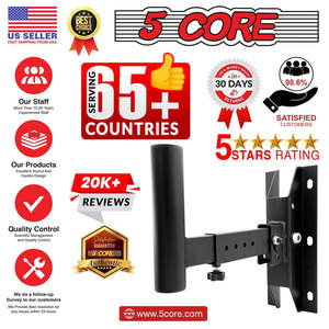 5Core Speaker <b>Wall</b> Mount Rotatable Angle Mounting <b>Bracket</b> <b>Wall</b> Speakers Holder - Product Image 2
