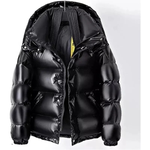 Nouvelle veste bomber matelassée d'hiver pour homme, mode streetwear, haute qualité, imperméable, respirante, col montant en denim, poches - Product Image 1