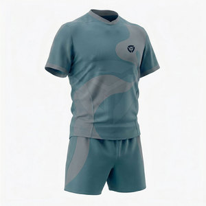 Ensemble uniforme de rugby professionnel pour hommes, tissu respirant, coupe confortable, maillot et short, idéal pour les matchs et les entraînements - Product Image 2